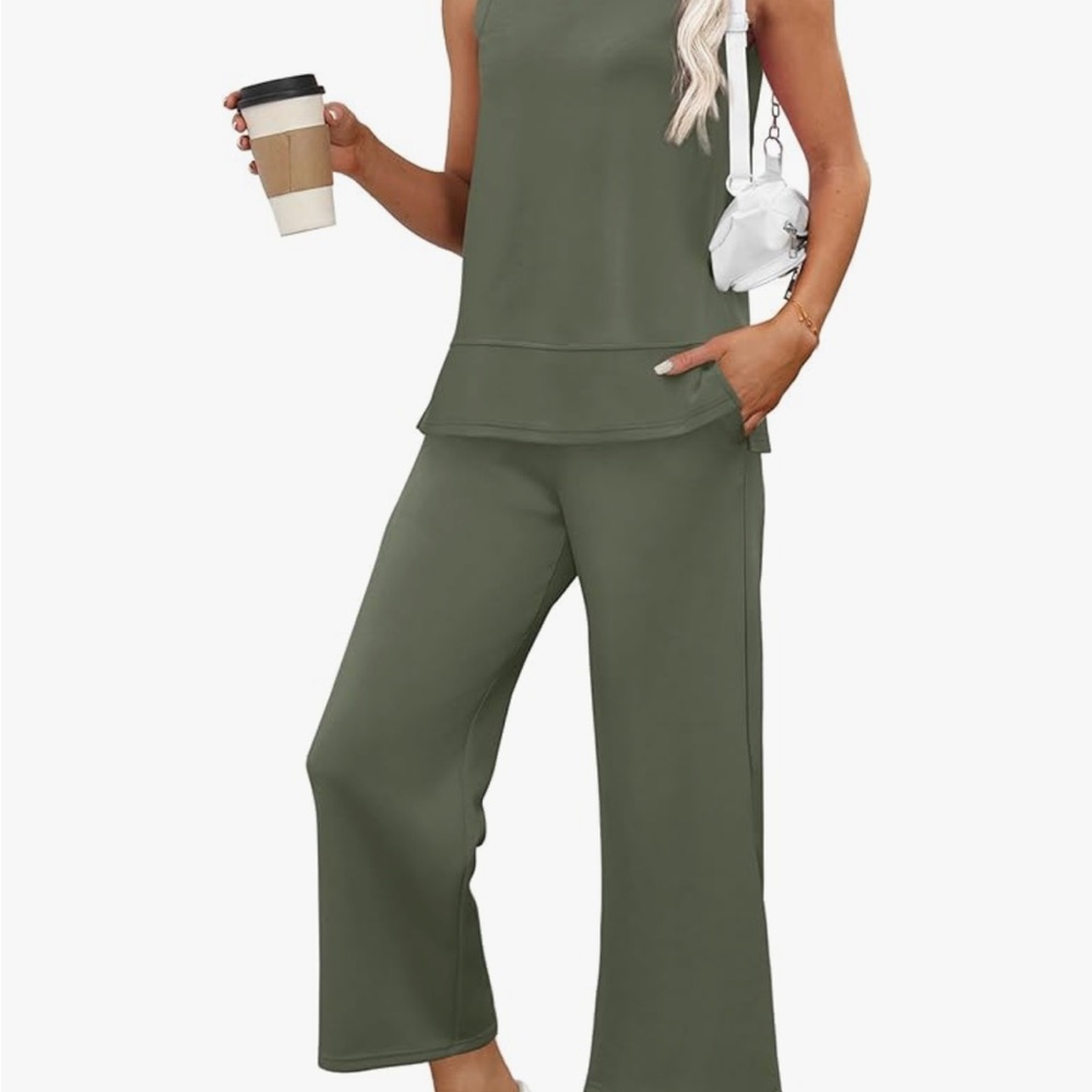 Olive Green 2 piece set- NEW!!!